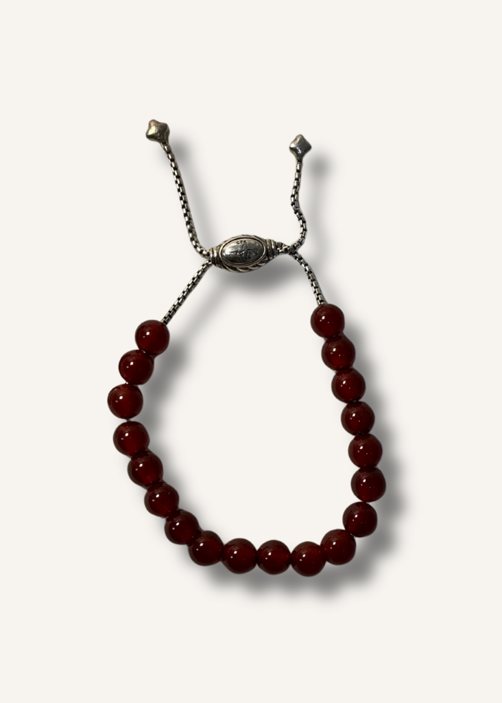 David Yurman Carnelian Beaded Bracelet