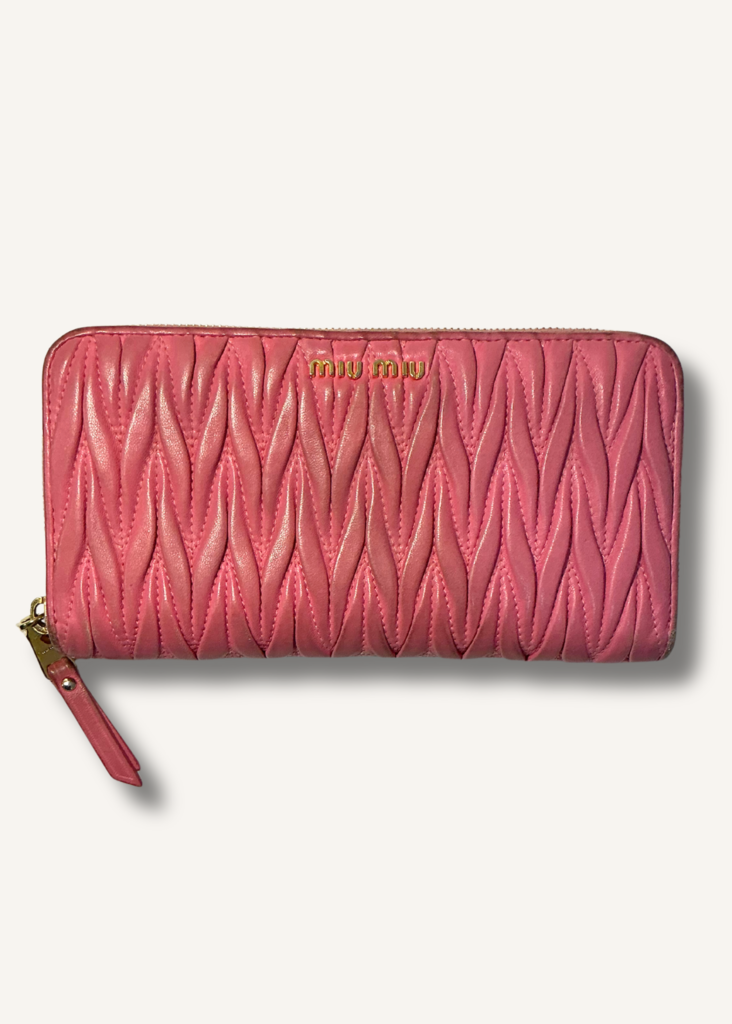 Miu Miu Large Matelassé Wallet