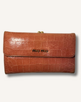 Miu Miu Embossed Crocodile Wallet