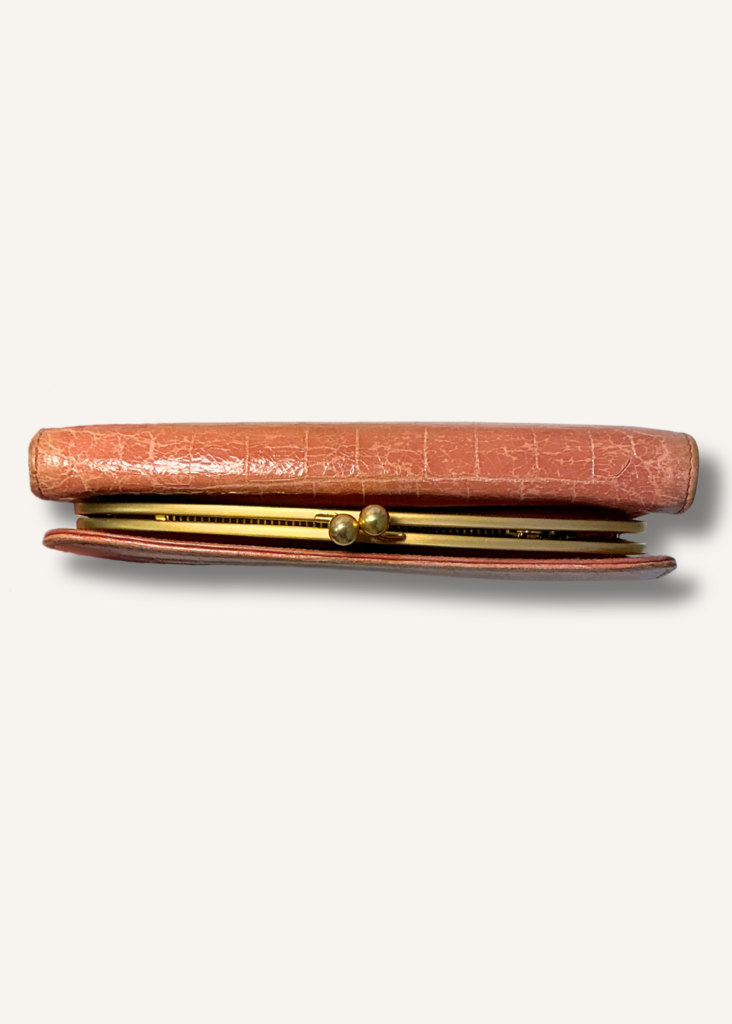Miu Miu Embossed Crocodile Wallet