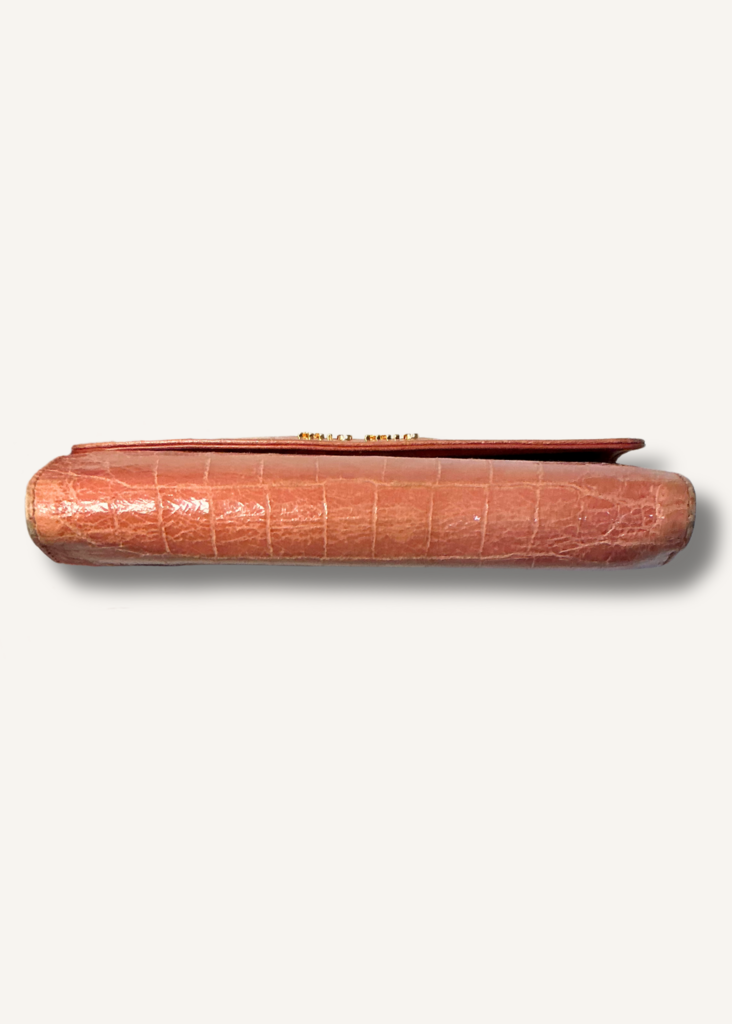 Miu Miu Embossed Crocodile Wallet
