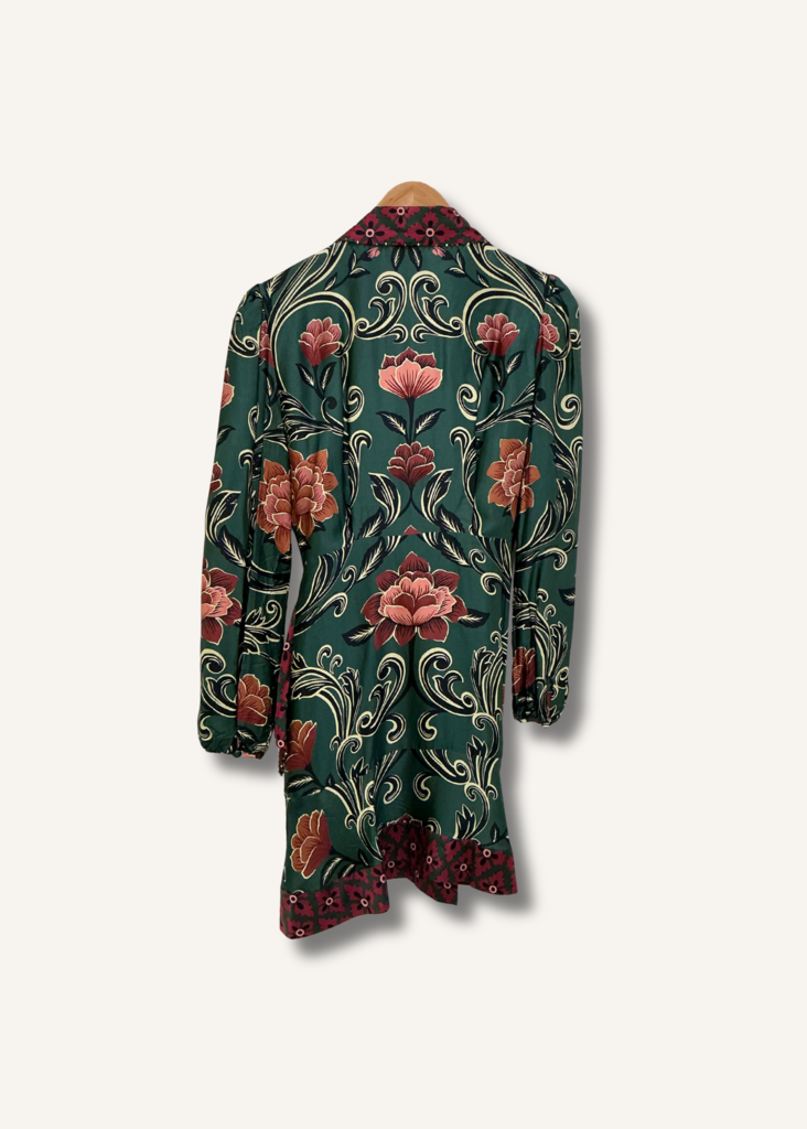 Farm Rio Arabesque Long Sleeve Mini Dress