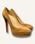 Louboutin Suede Bianca Pumps
