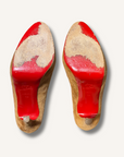 Louboutin Suede Bianca Pumps