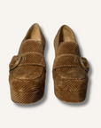 Gianvito Rossi Leon Corduroy Loafer Heels