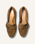 Gianvito Rossi Leon Corduroy Loafer Heels