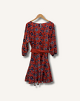 Anthropologie Juniper Embroidered Swing Dress