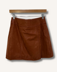 Free People Faux Suede Boho Mini Skirt