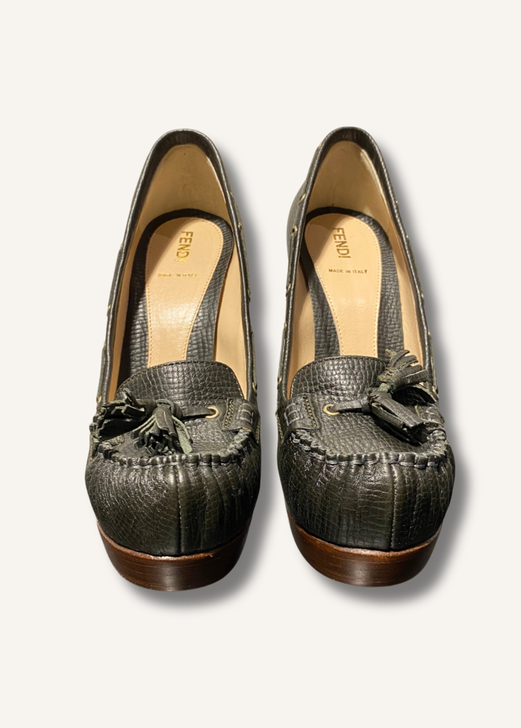 Fendi Penny Loafer Pumps