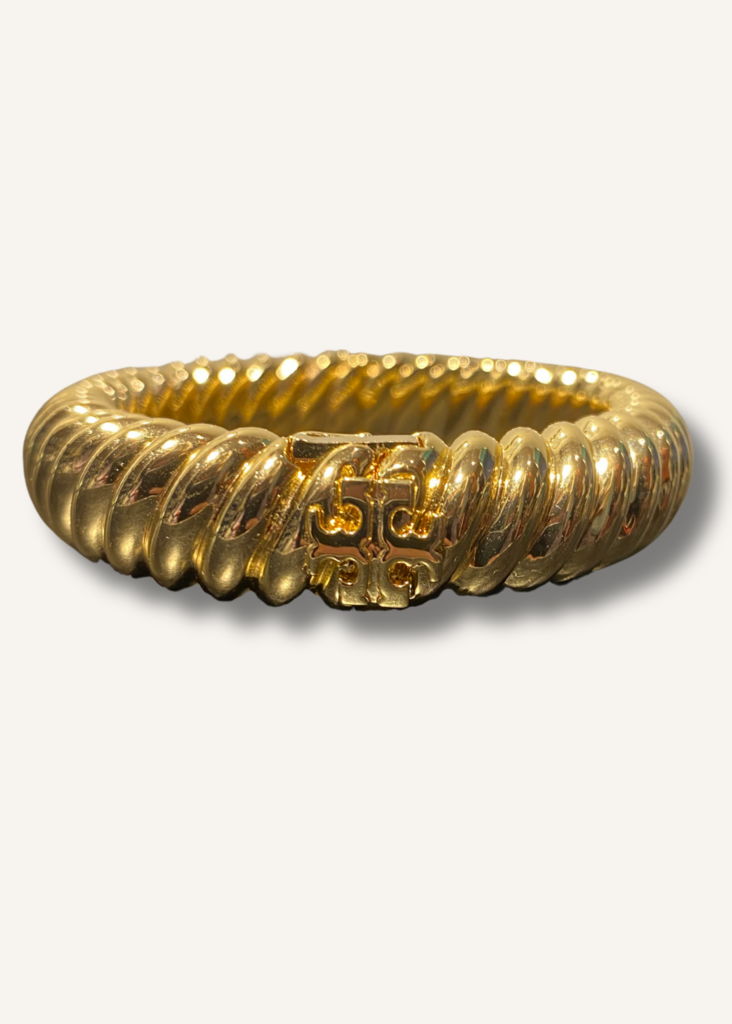 Tory Burch Textured Rope Logo Bangle