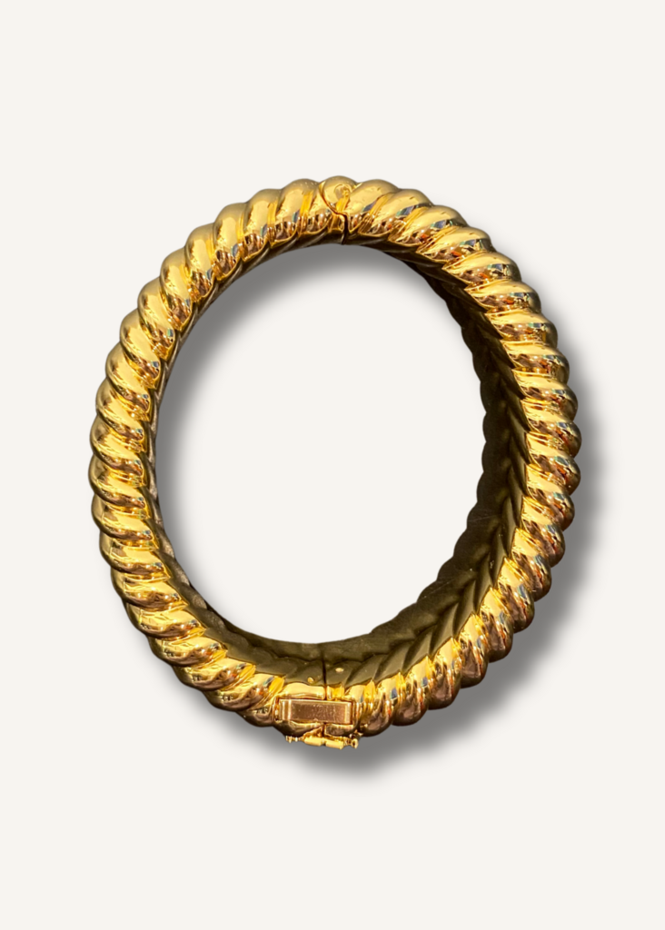 Tory Burch Textured Rope Logo Bangle