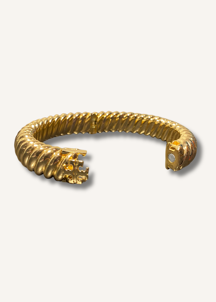 Tory Burch Textured Rope Logo Bangle