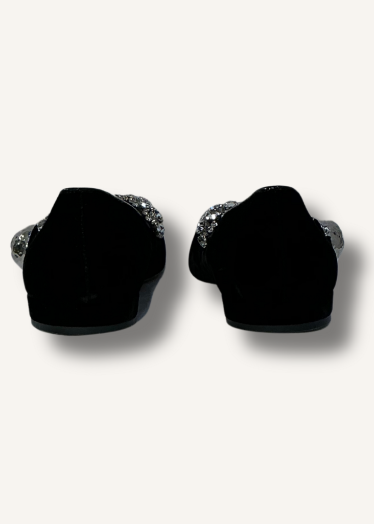 Miu Miu Crystal Mary Jane Flats
