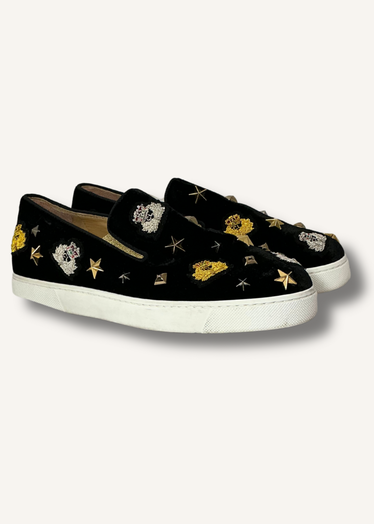 Louboutin Miss Academy Slip-On Sneakers