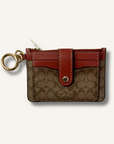 Coach Brown Keychain Wallet