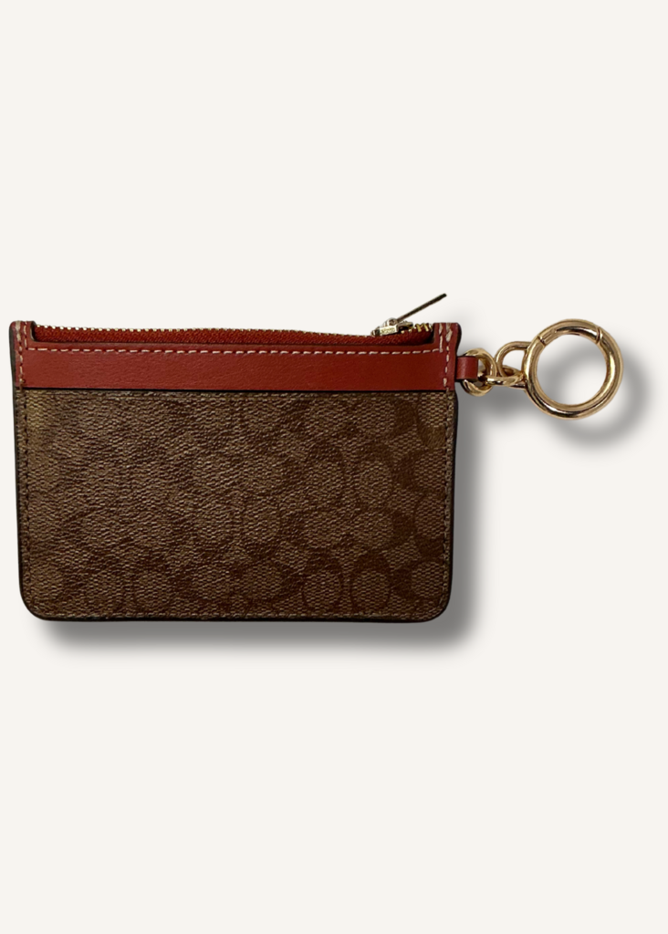 Coach Brown Keychain Wallet