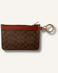 Coach Brown Keychain Wallet