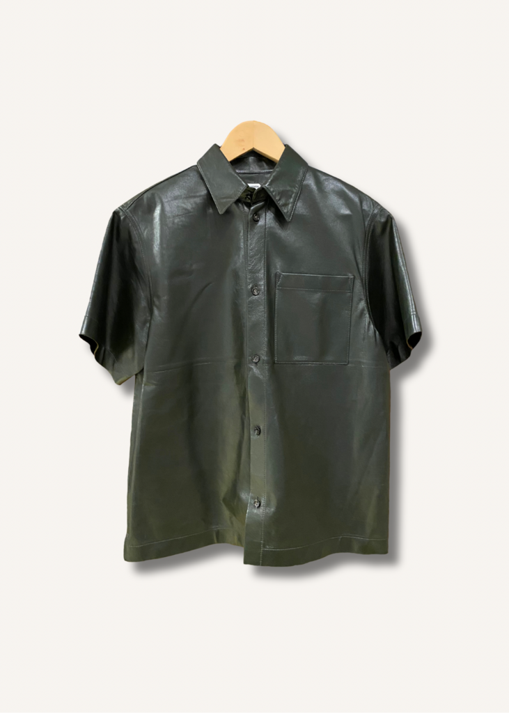 Bottega Veneta Leather Button Down