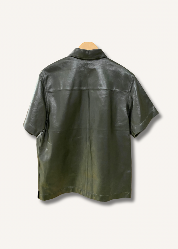 Bottega Veneta Leather Button Down