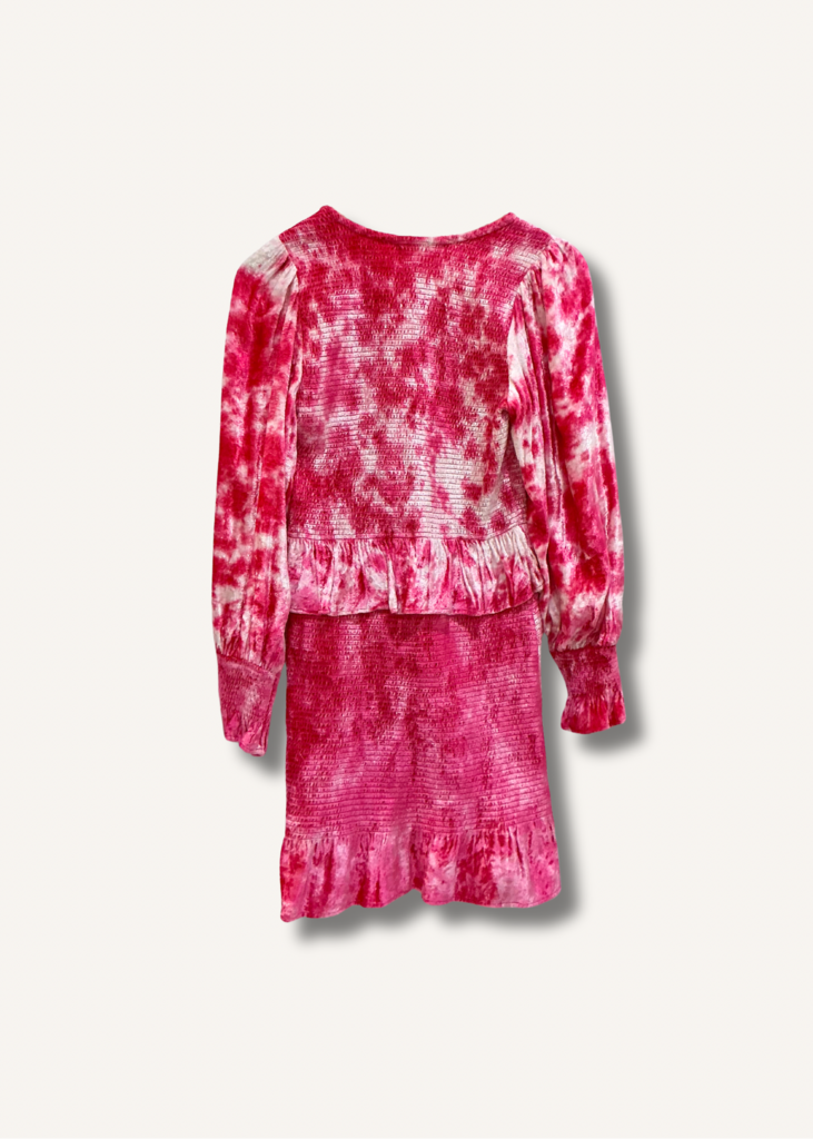 Loveshackfancy Evan Shirred Ruffle Mini Dress