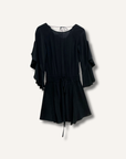 A.L.C Cannon Draped-Sleeve Silk Mini Dress