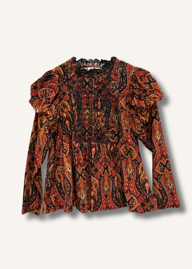 By TiMo Embroidered Corduroy Top