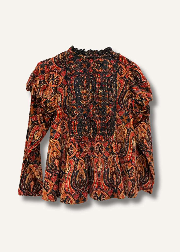 By TiMo Embroidered Corduroy Top