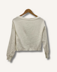 Alice + Olivia Cropped Cable Knit Cardigan