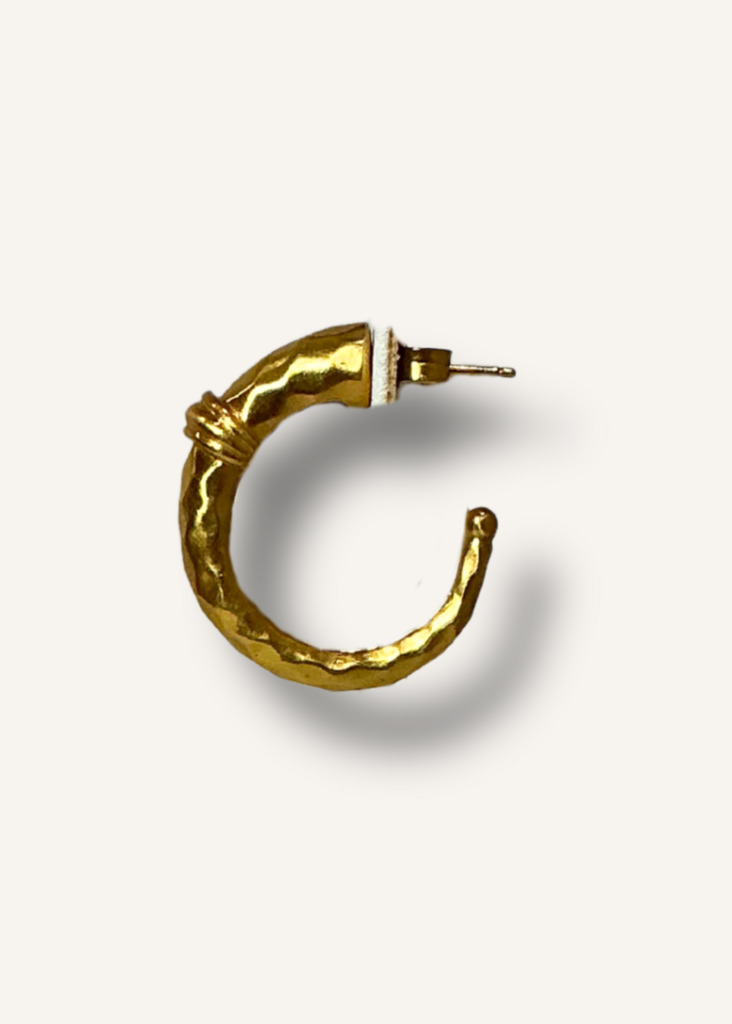 Julie Vos Hammered Hoop Earrings