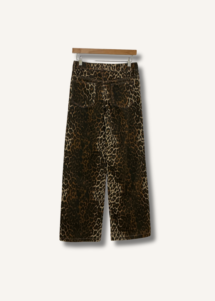 Edikted Leopard Print Jeans