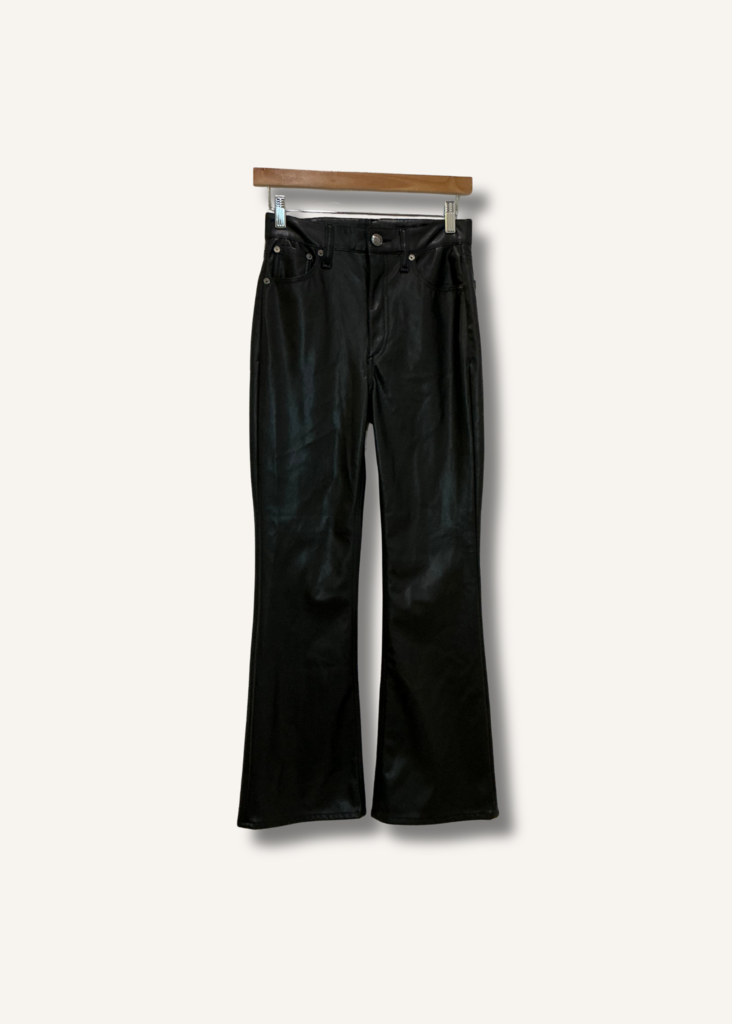 Rag & Bone Casey Faux Leather Cropped Flare