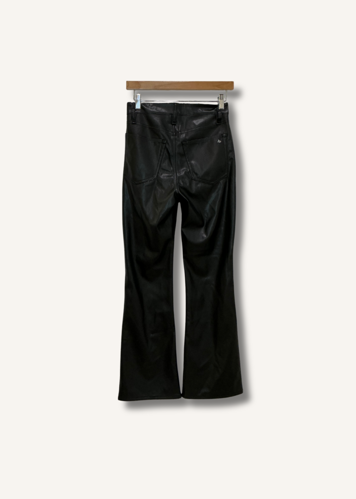 Rag & Bone Casey Faux Leather Cropped Flare