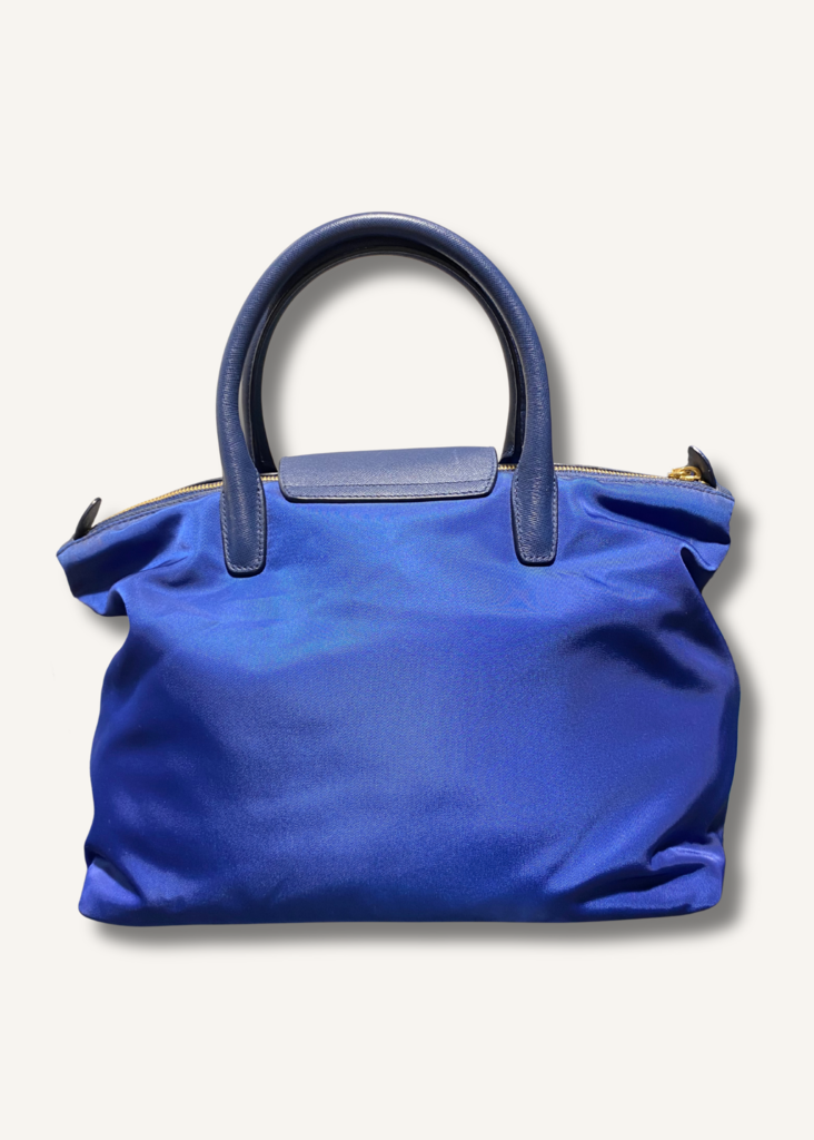 Prada Tessuto Nylon Saffiano Tote Bag
