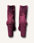 Gianvito Rossi Fiona Boucle Knit Ankle Boots