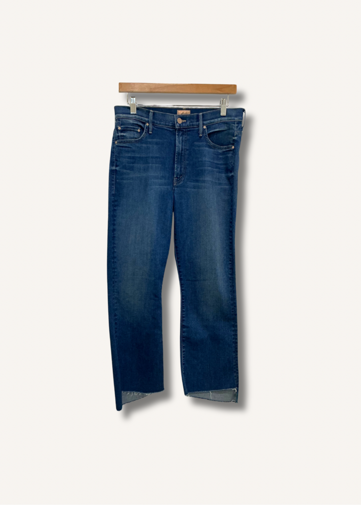 Mother Insider Crop Step Fray
