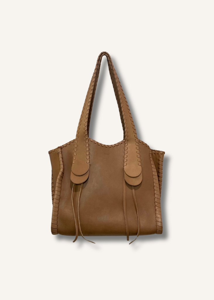 Chloe Medium Mony Whipstitch Leather Tote