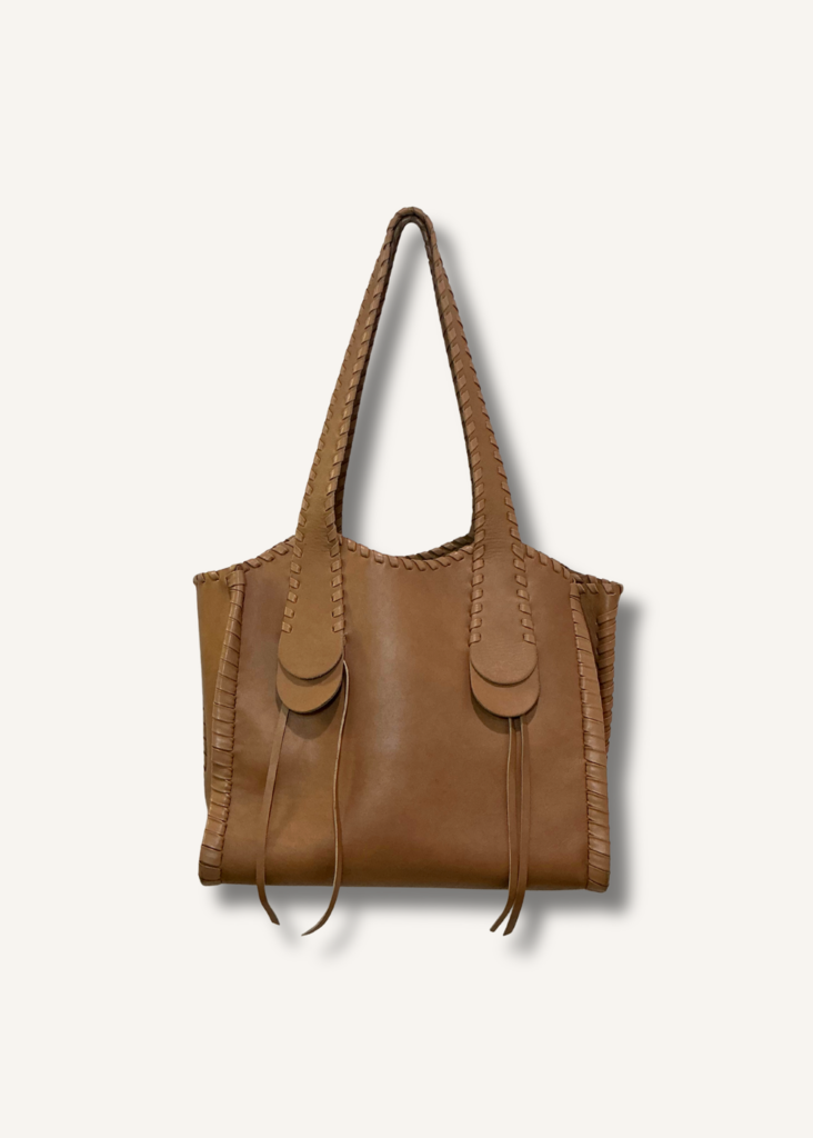 Chloe Medium Mony Whipstitch Leather Tote