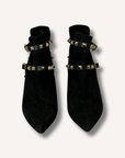 Valentino Rockstud Suede Booties
