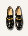Stuart Weitzman Owen Patent Leather Platform Bit Loafers