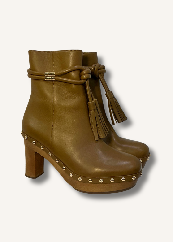 Ulla Johnson Noah Leather Tassel Ankle Boot