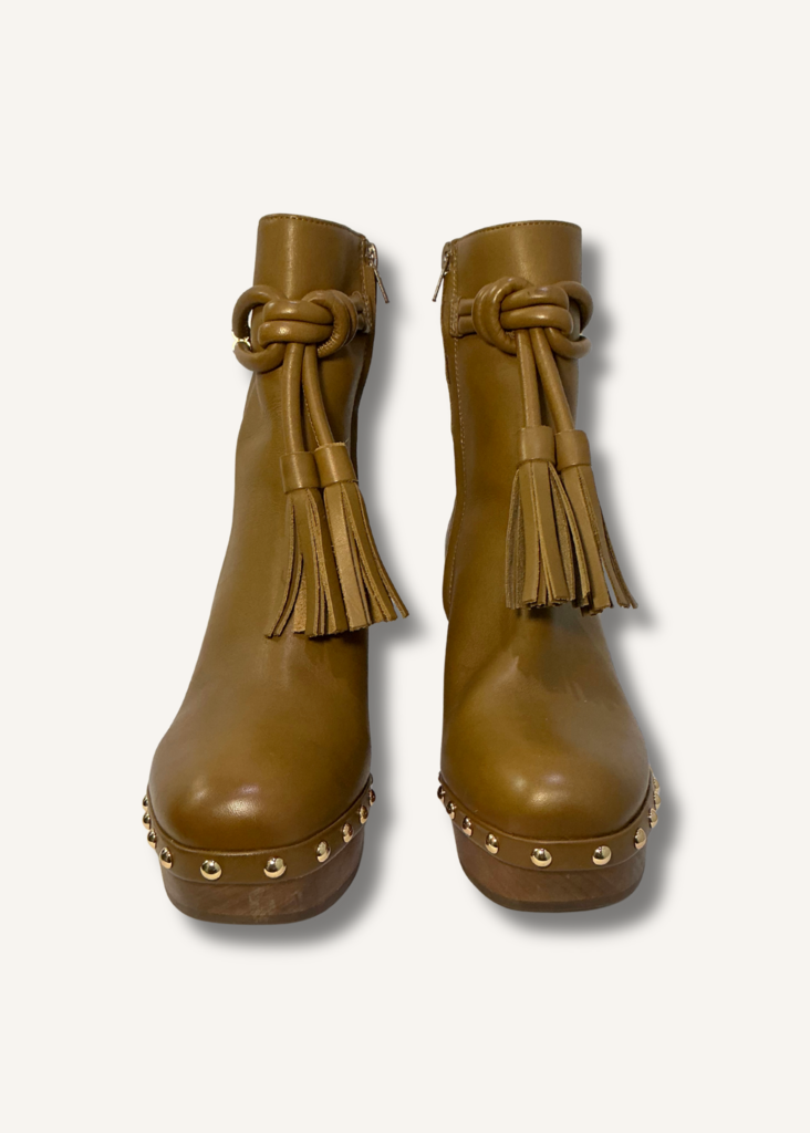 Ulla Johnson Noah Leather Tassel Ankle Boot