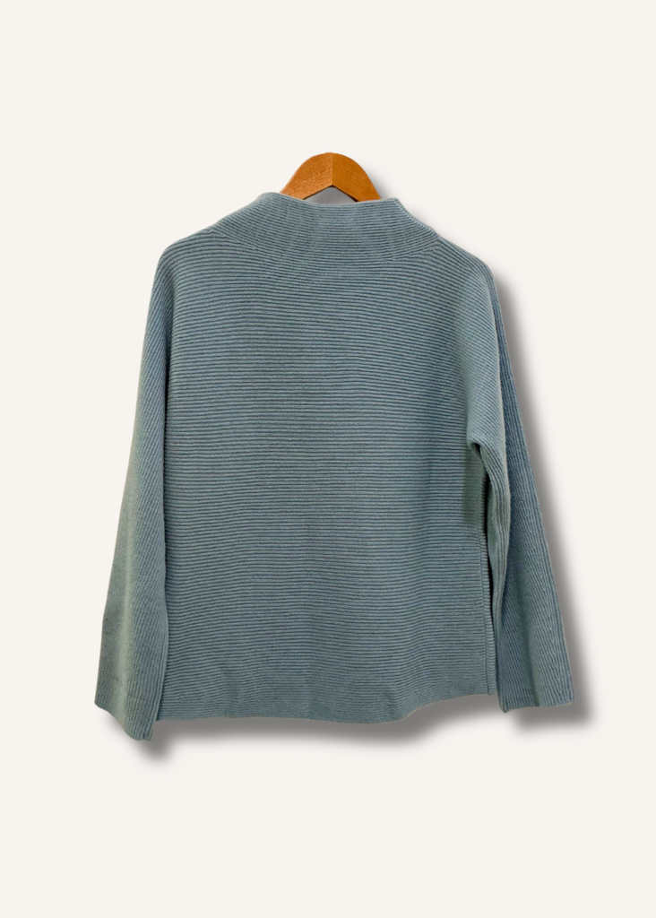 Vince Cropped Horizontal Rib Sweater