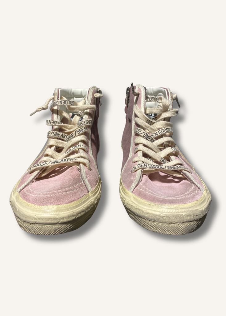 Golden Goose Slide Mid-Top Suede Sneakers
