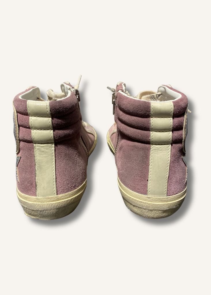 Golden Goose Slide Mid-Top Suede Sneakers