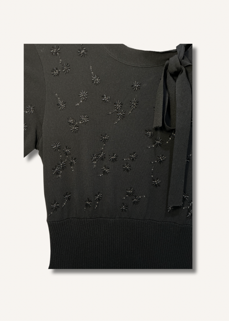 Valentino Beaded Jersey Knit Dress