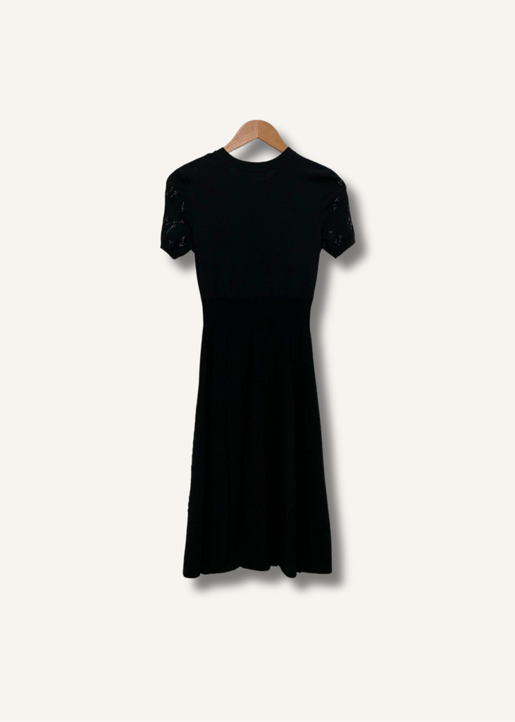 Valentino Beaded Jersey Knit Dress
