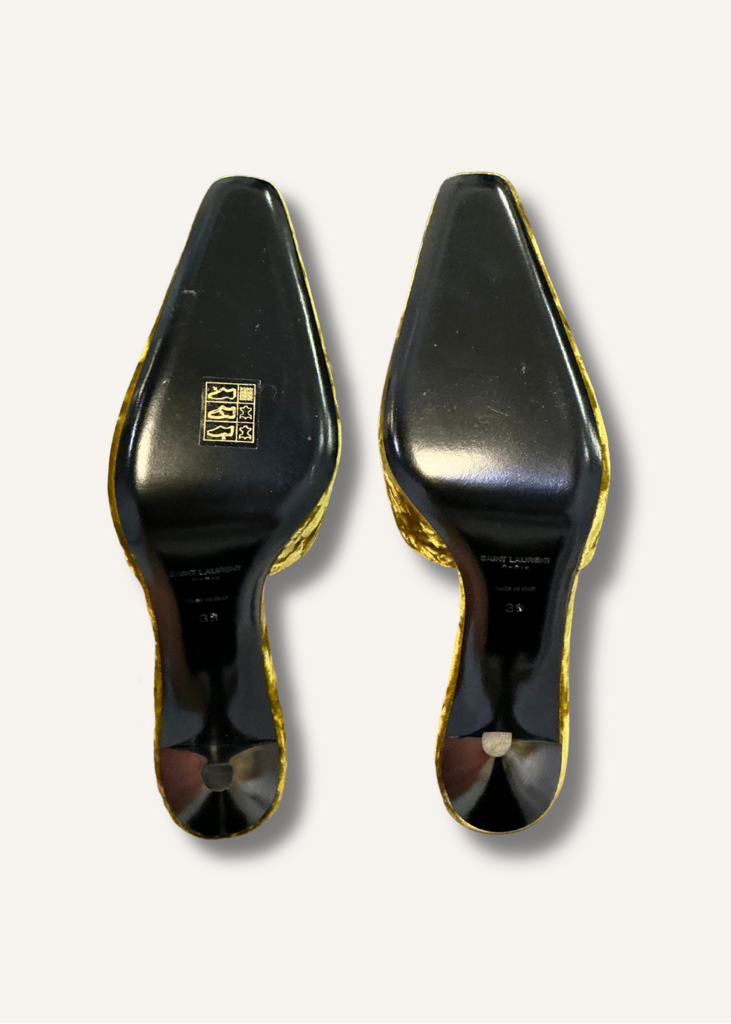 Saint Laurent Dream Velvet Slingback