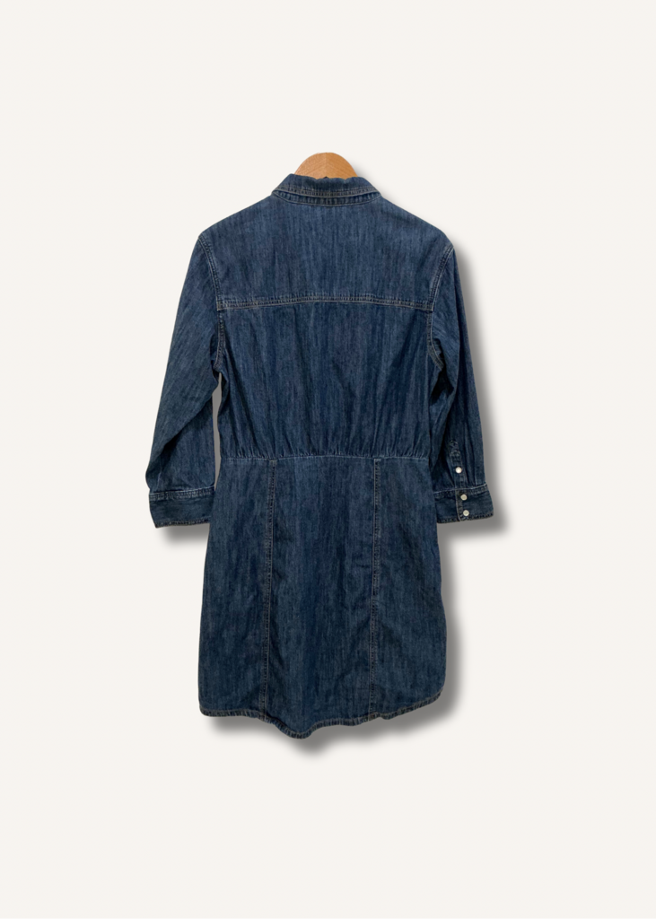 Veronica Beard Keston Snap-Front Denim Shirt Dress
