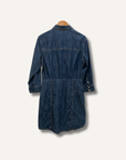 Veronica Beard Keston Snap-Front Denim Shirt Dress