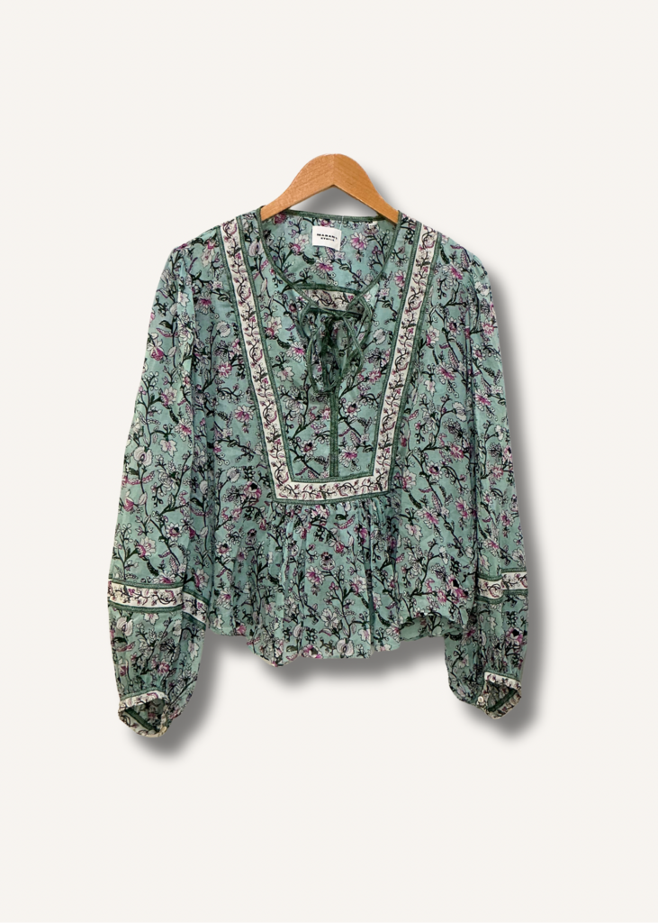 Marant Etoile Gayle Floral Peasant Blouse